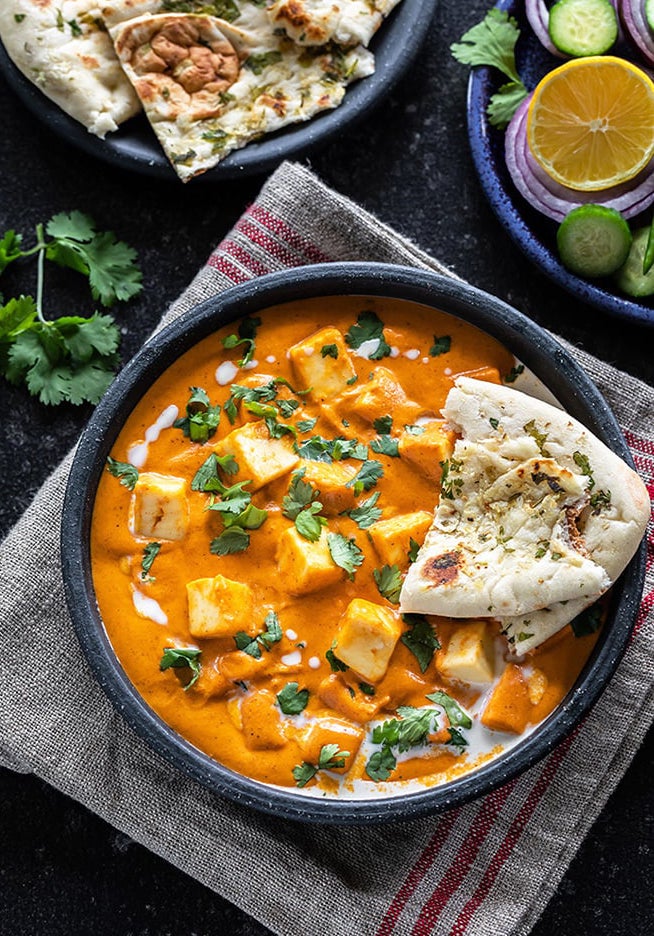 Wed- Lunch - Garlic Naan &amp; Kadai Paneer Combo - Joshi Vada Pav